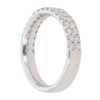 18ct White Gold 0.65ct Diamond Two Row Fancy Ring