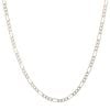 9ct Yellow and White Gold Diamond Cut Figaro Chain 16"