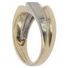 9ct Yellow and White Gold 0.16ct Diamond Signet Ring