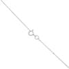 18ct White Gold 0.40ct Brilliant Cut Diamond Cluster Pendant And Chain 16"