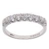 18ct White Gold 0.35ct Brilliant Cut Diamond Half Eternity Ring