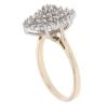 9ct Yellow Gold 0.80ct Brilliant Cut Diamond Cluster Ring