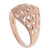 9ct Rose Gold Patterned Signet Ring