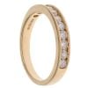 18ct Yellow Gold 0.55ct Brilliant Cut Diamond Half Eternity Ring