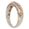 18ct White And Rose Gold 0.15ct Diamond Vine Of Life Clogau Ring