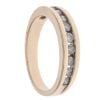 9ct Yellow Gold 0.35ct Brilliant Cut Diamond Half Eternity Ring