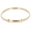 9ct Yellow Gold Cubic Zirconia Expanding Bangle