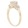 9ct Yellow Gold Cubic Zirconia Three Stone Ring