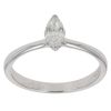 18ct White Gold 0.25ct Marquise Cut Diamond Solitaire Ring