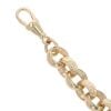 9ct Yellow Gold Patterned and Plain Belcher Bracelet 8.5"