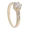 9ct Yellow Gold Cubic Zirconia Solitaire Ring