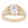 9ct Yellow Gold Cubic Zirconia Solitaire Ring