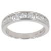9ct White Gold 1.00ct Brilliant Cut Diamond Half Eternity Ring