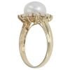 9ct Yellow Gold Pearl and Opal Cluster Ring