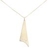 9ct Yellow Gold 0.05ct Diamond Pendant And Chain 16"