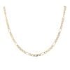 9ct Yellow Gold Figaro Style Fancy Chain 16"