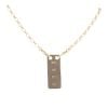 9ct Yellow Gold Ingot Pendant And Chain 22"