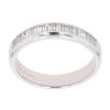 Platinum 0.33ct Baguette Cut Diamond Half Eternity Ring
