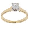 18ct Yellow Gold 0.50ct Princess Cut Diamond Solitaire Ring