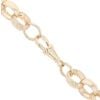 9ct Yellow Gold Patterned and Plain Belcher Chain 28"