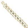 14ct Yellow Gold Monaco Curb Classic Plain Lock Bracelet 8.5"