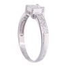 18ct White Gold 0.55ct Princess Cut Diamond Cluster Ring