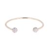 9ct Yellow Gold Cubic Zirconia Torque Bangle