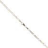 9ct Yellow And White Gold Figaro Chain 18"