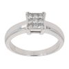 18ct White Gold 0.33ct Princess Cut Diamond Cluster Ring
