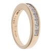 14ct Yellow Gold 0.80ct Princess Cut Diamond Half Eternity Ring