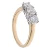 18ct Yellow Gold 1.00ct Brilliant Cut Diamond Trilogy Ring