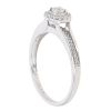 9ct White Gold 0.19ct Brilliant Cut Diamond Cluster Ring