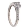 9ct White Gold 0.40ct Princess Cut Diamond Cluster Ring