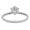 9ct White Gold 0.80ct Brilliant Cut Diamond Solitaire Ring