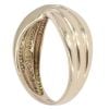9ct Yellow Gold 0.05ct Diamond Crossover Ring