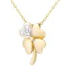9ct Yellow Gold Diamond Heart Pendant Necklace