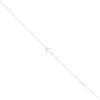 9ct White Gold Cubic Zirconia Pendant and Chain 16"