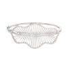 18ct White Gold Cubic Zirconia Hinged Plain Bangle