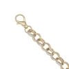 9ct Yellow Gold Cubic Zirconia Belcher Bracelet 9"
