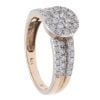 9ct Yellow Gold Diamond Cluster Ring by Anya Belle