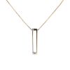 9ct Yellow And White Gold 0.02ct Diamond Pendant And Chain 18"