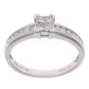 9ct White Gold 0.33ct Princess Cut Diamond Cluster Ring