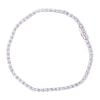 9ct White Gold Cubic Zirconia Tennis Bracelet 7.5"