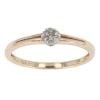 9ct Yellow Gold 0.08cts Diamond Cluster Ring by Anya Belle