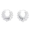 Silver Creole Hoop Earrings By Icesia