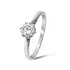 9ct White Gold Diamond Solitaire Ring