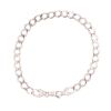 9ct White Gold Curb Bracelet 9"