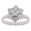 18ct White Gold 1.15ct Brilliant Cut Diamond Cluster Ring