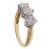 18ct Yellow Gold 2.00ct Brilliant Cut Diamond Trilogy Ring