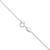 18ct White Gold 0.05ct Brilliant Cut Diamond And Aquamarine Pendant And Chain 16"